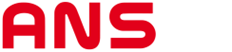 Logo ANS roter Schriftzug auf weiss