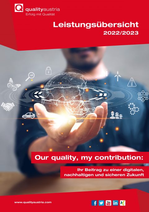 Cover der Leistungsübersicht 2020/2021: Ihr Beitrag zu einer digitalen, nachhaltigen und sicheren Zukunft