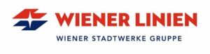 roter Schriftzug Wiener Linien blauer Schriftzug Wiener Stadtwerke Gruppe
